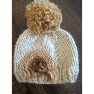 Spearmintlove rainbow knit beanie‎ winter wool hat